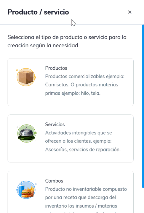 Combo Con Crear combos con variantes - POS Gastrobar PRO